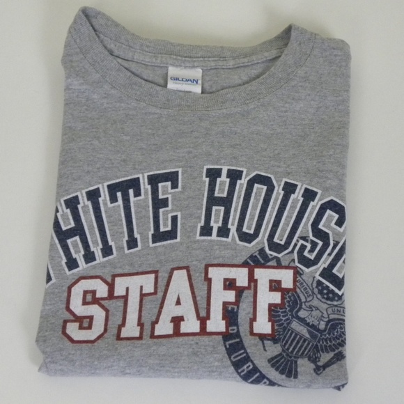 Graphic T shirt White House Staff size M Gray - Picture 6 of 8